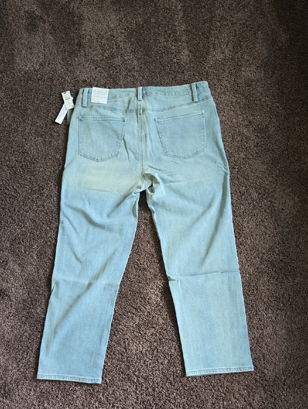 NEW Talbots Light Blue Straight Leg Crop Jeans 10 - Picture 3 of 6
